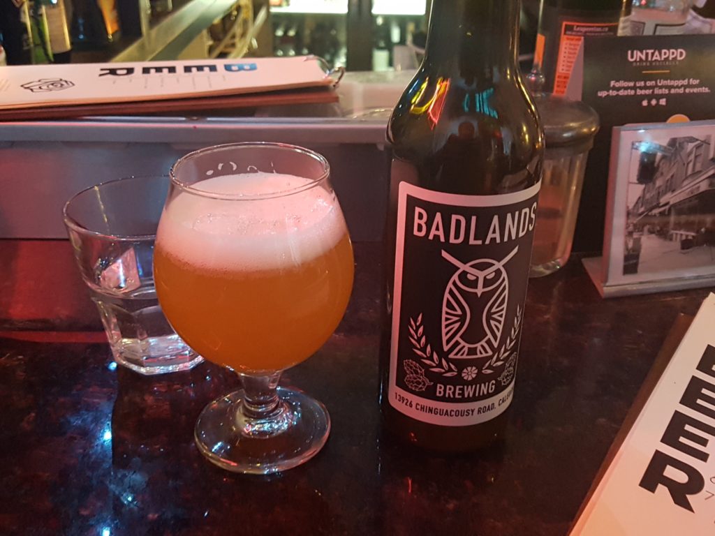 A surprisingly juicy IPA from Badlands. My first experience with the brewery.